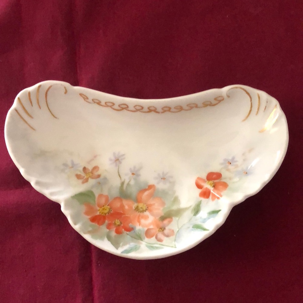 Hand painted French China Ring Dish